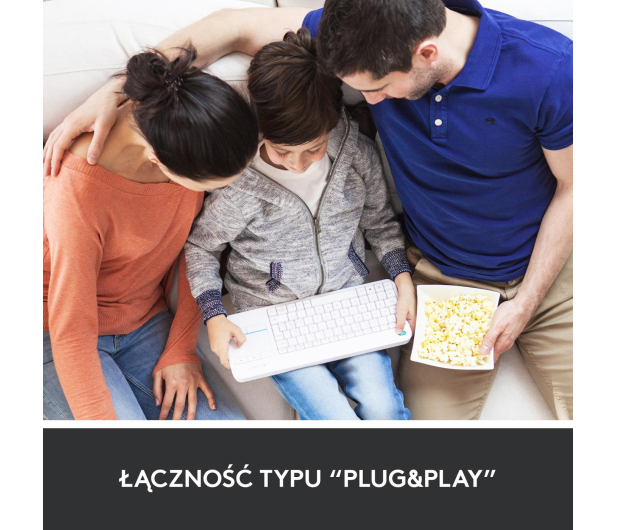 LOGITECH Media K400 plus Biala - 276511 - zdjęcie 11